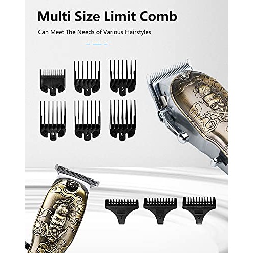 GSKY 2022New Professional Hair Clippers for Men + Edgers Trimming Combo Kit B...