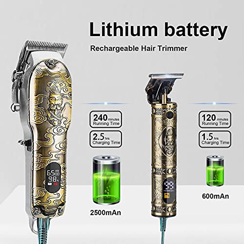 GSKY Professional Mens Hair Clippers Zero Gapped Cordless Hair Trimmer Profes...