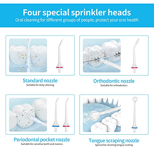 GT MEDIA Cordless Water Flosser Oral Irrigator: Dental Teeth Cleaner IPX7 Wat...