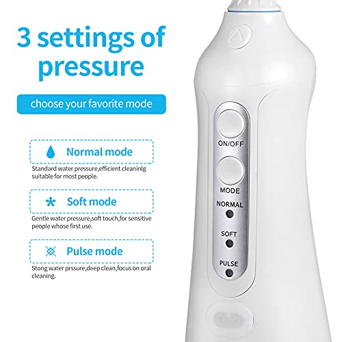GT MEDIA Cordless Water Flosser Oral Irrigator: Dental Teeth Cleaner IPX7 Wat...