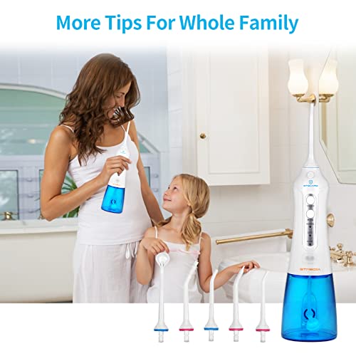 GT MEDIA Cordless Water Flosser Oral Irrigator: Dental Teeth Cleaner IPX7 Wat...