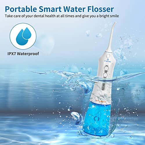 Water Dental Flosser Cordless for Teeth, GTGURAD Portable Teeth Cleaner, Rech...