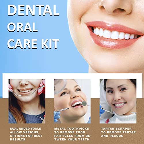 GTEX Dental Tools, 6 Pack Plaque Remover For Teeth Cleaning Kit, Tongue Scrap...