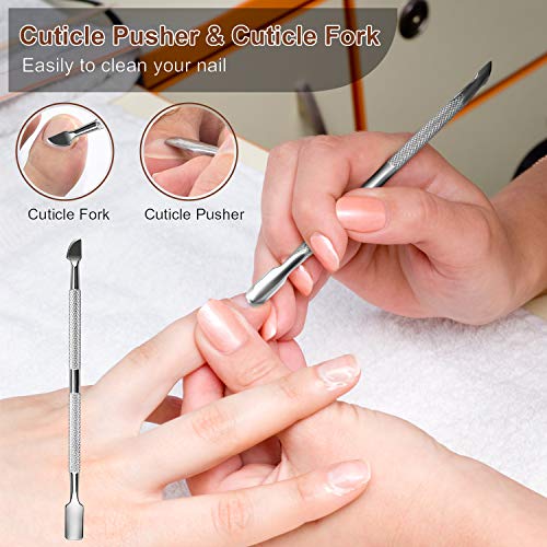 GTTVO Pedicure Kit, 24 in 1 Stainless Steel Professional Pedicure Tools Set, ...