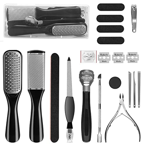 GTTVO Pedicure Kit, 24 in 1 Stainless Steel Professional Pedicure Tools Set, ...