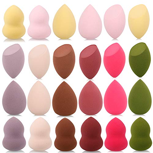 Makeup sponge 24 Pcs set-beauty sponge foundation blending sponge with 1 Pcs ...