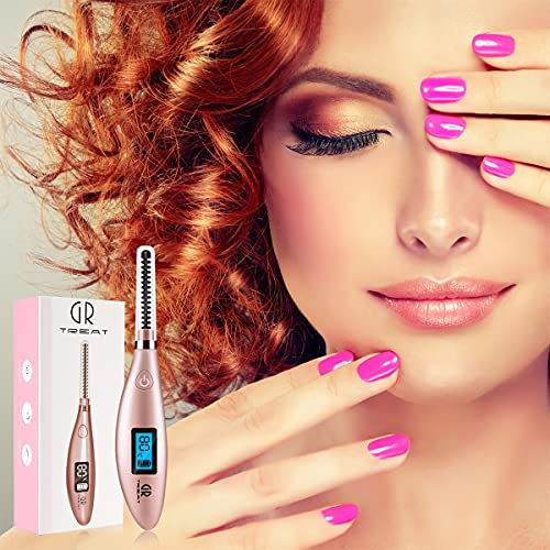 Heated Eyelash Curler - Electric Eyelash Curler Heating lash for Women Valent...