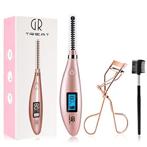 Heated Eyelash Curler - Electric Eyelash Curler Heating lash for Women Valent...