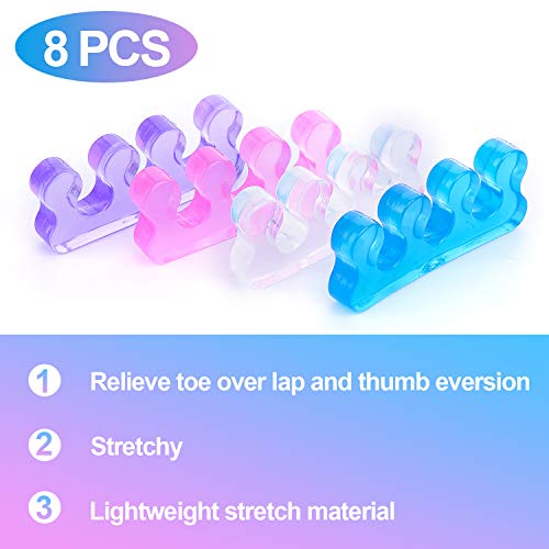 Toe Separators, GUCTOP 8 Pcs Silicone Yoga Pedicure Toe Separators Spacers St...