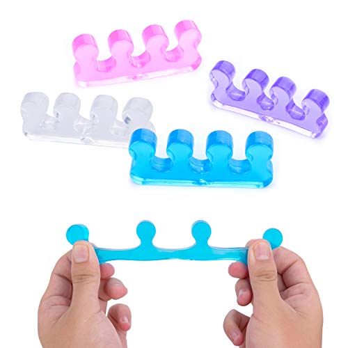 Toe Separators, GUCTOP 8 Pcs Silicone Yoga Pedicure Toe Separators Spacers St...