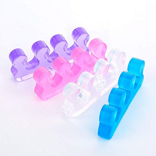 Toe Separators, GUCTOP 8 Pcs Silicone Yoga Pedicure Toe Separators Spacers St...