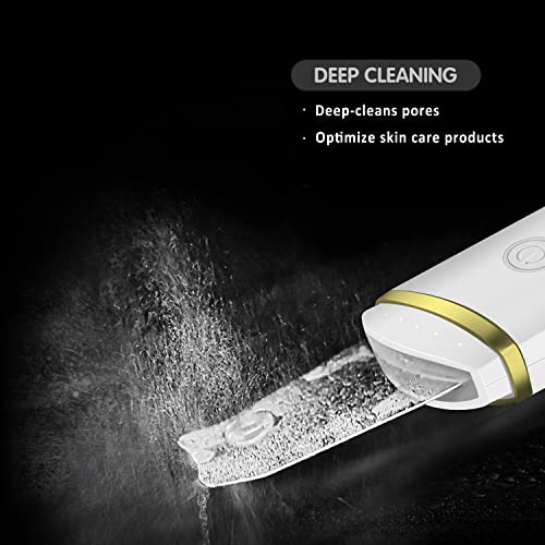 GUGUG Skin Scrubber Skin Spatula, Blackhead Remover, Facial Cleaner with 4 Mo...