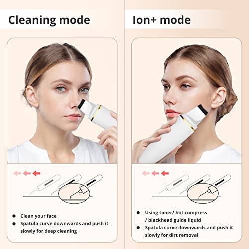 GUGUG Skin Spatula, Skin Scrubber, Face Spatula with 4 Modes, Blackhead Remov...