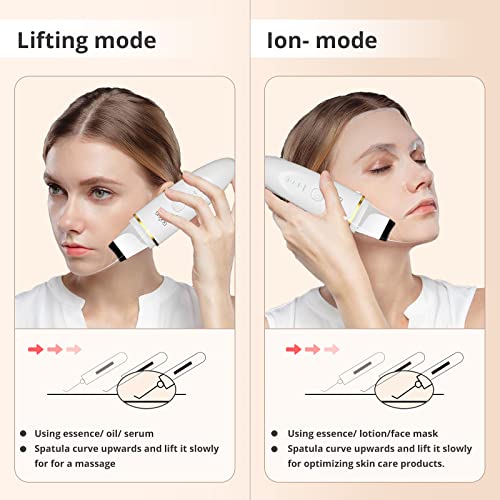 GUGUG Skin Spatula, Skin Scrubber, Face Spatula with 4 Modes, Blackhead Remov...