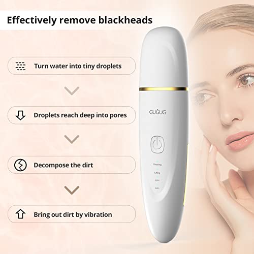 GUGUG Skin Spatula, Skin Scrubber, Face Spatula with 4 Modes, Blackhead Remov...