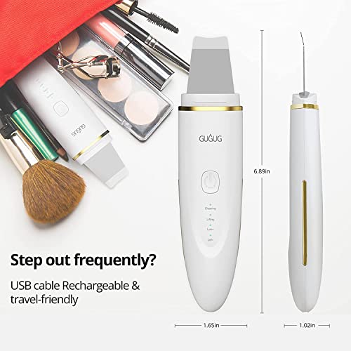GUGUG Skin Spatula, Skin Scrubber, Face Spatula with 4 Modes, Blackhead Remov...