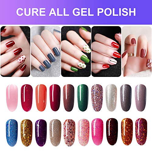 UV LED Nail Lamp, Gugusure 168W Nail Curing Lamps for Home & Salon, Led Nail ...