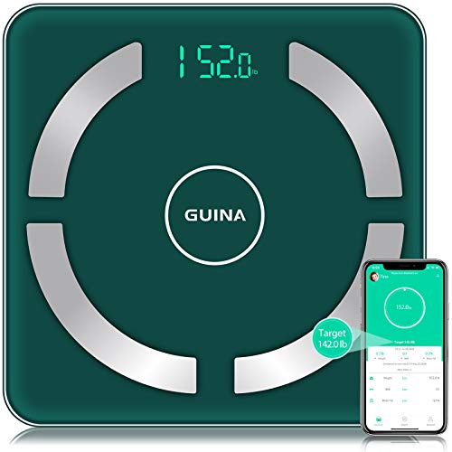Guina Bluetooth Body Fat Weight Scale Smart Digital Bathroom Scales Body Comp...