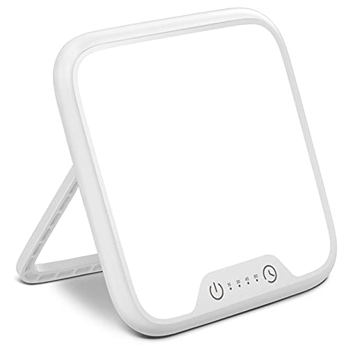 Light Therapy Lamp, Ultra-Thin UV-Free 10000 Lux Therapy Light, Touch Control...