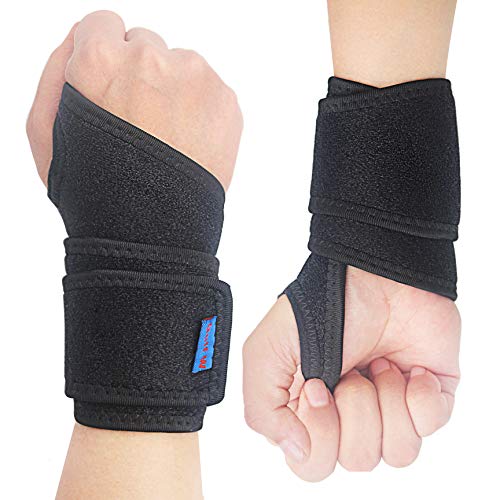 2Pack Version Profession Wrist Support Brace, Adjustable Wrist Strap Reversib...