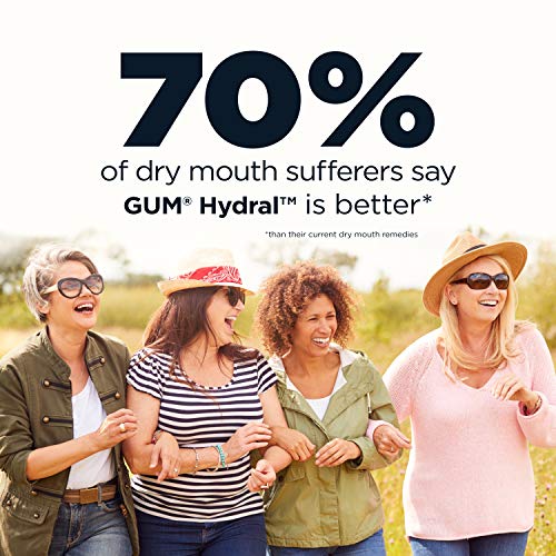 GUM - 1806R Hydral Oral Gel, Alcohol-Free Gentle Mint Gel for Night-time Dry ...