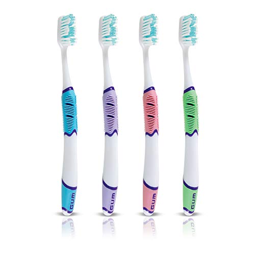 GUM - 516VP Technique Sensitive Care Toothbrush with Quad-Grip Handle, Full U...