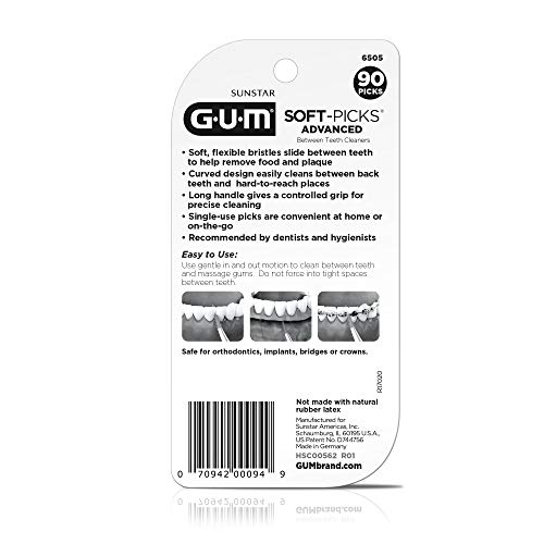 GUM-6505R Soft-Picks Advanced Dental Picks, 90 Count