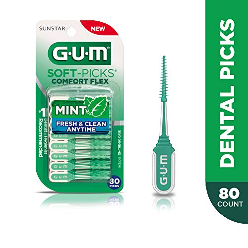 GUM-6705R Soft-Picks Comfort Flex Mint Dental Picks, New Invigorating Mint Fl...
