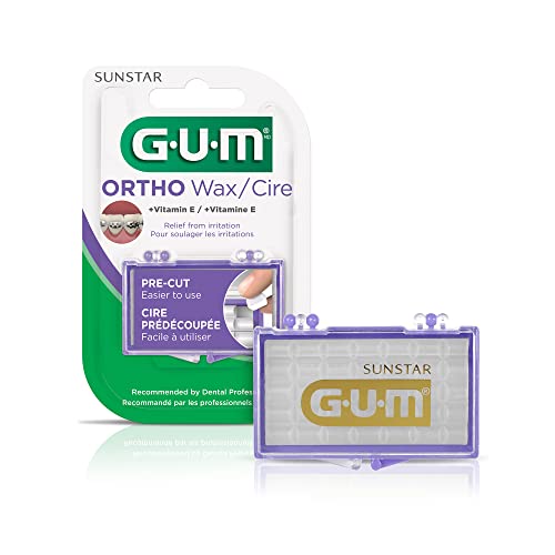 GUM - 723RQC Orthodontic Wax with Vitamin E and Aloe Vera, For Braces, Wires ...