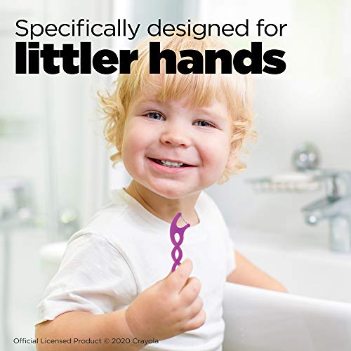 GUM-857R Crayola Twistables Flossers, Fluoride Coated, Twisted Fruit Flavors,...