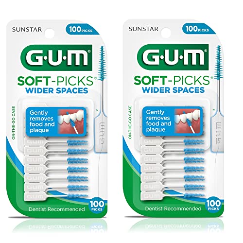 GUM Soft-Picks For Wider Spaces, 100 ea 2 Pack (200 Wider Picks)