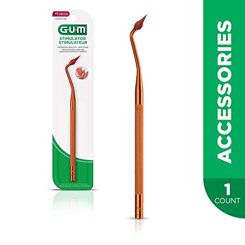 GUM Stimulator Permanent Handle with Rubber Tip, Precision Control, Massages ...
