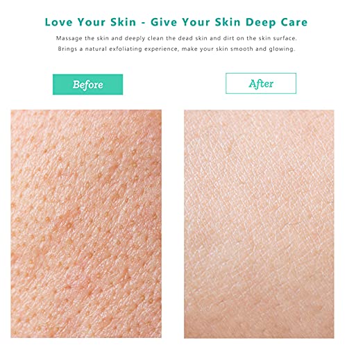 Gunoze Shower Brush Set, Dual-Sided Long Handle Back Scrubber with Soft and S...