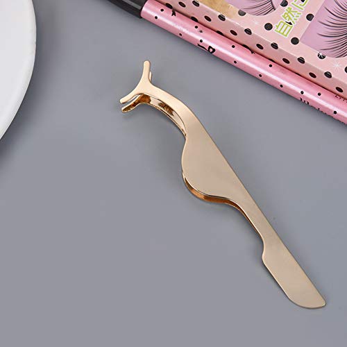 guohanfsh False Eyelash Tweezers Fake Eye Lashes Applicator Extension Curler ...