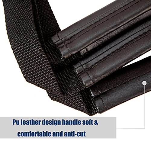 Positioning Bed Pad with Leather Handles - Multifunctional Patient Moving Bed...