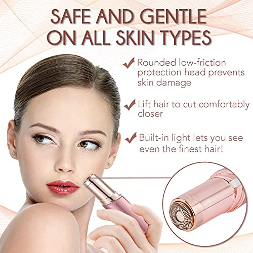 Painless Hair Removal for Women, Facial Hair Remover Devices Rechargeable, 2 ...