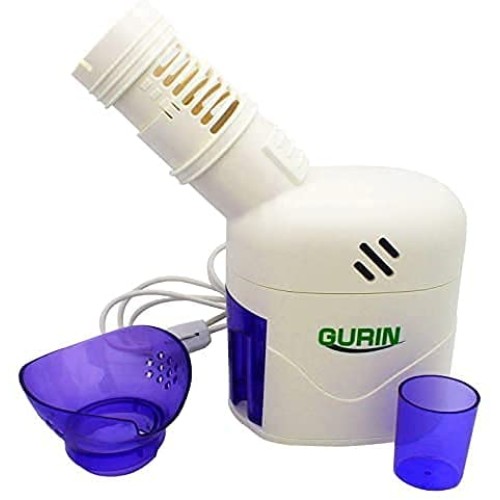 Gurin Personal Steam Inhaler Vaporizer with Aromatherapy Steamer Diffuser, White
