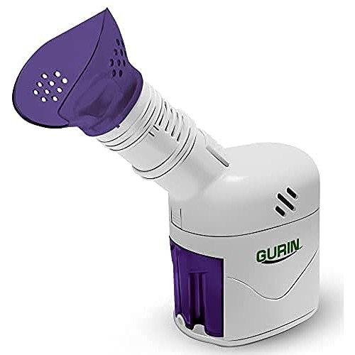 Gurin Personal Steam Inhaler Vaporizer with Aromatherapy Steamer Diffuser, White