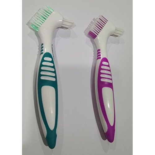 Gus Craft 2-Pack Denture Cleaning Brush Set- Premium Hygiene Denture Cleaner ...