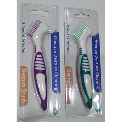 Gus Craft 2-Pack Denture Cleaning Brush Set- Premium Hygiene Denture Cleaner ...
