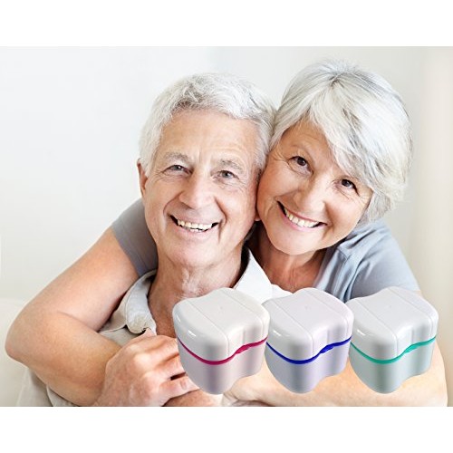 Gus Craft Lavender Purple Denture Box with Simple Retrieval Tab, Great for De...