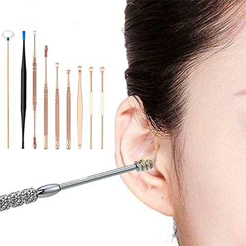 Innovative Spring Ear Wax Cleaner Tool Set, Ear Pick Ear Wax Removal Kit, Sta...