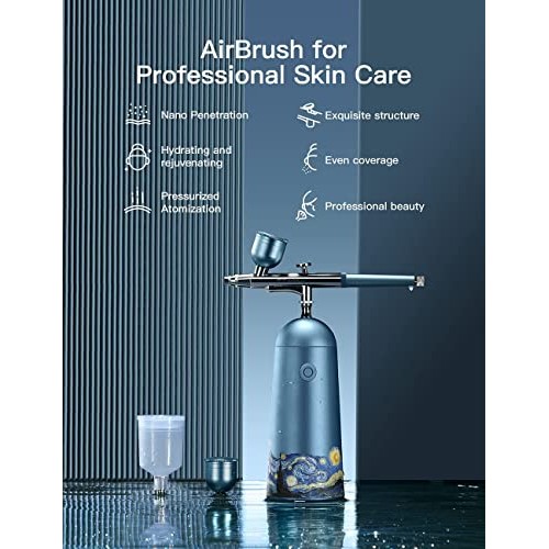 GX Makeup Airbrush Kit,Professional Skin Care Tool,Portable Rechargeable Cord...