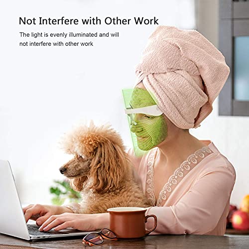 LED Beauty Mask LED Light Facial Mask 7 Colors Light Therapy Facial Photon Be...