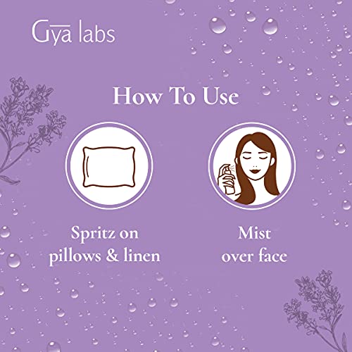 Gya Labs Lavender Spray for Sleep and Skin Care - Face Mist Spray To Moisturi...