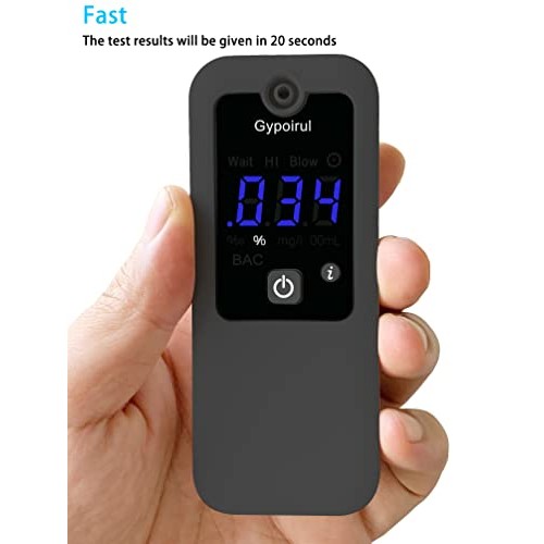 Breathalyzer, Professional Sensor Breath Alcohol Tester High-Accuracy Recharg...