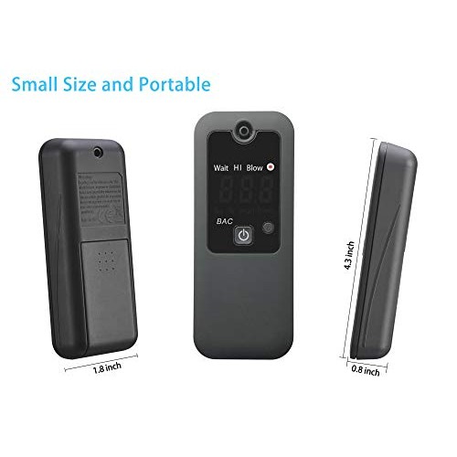 Breathalyzer, Professional Sensor Breath Alcohol Tester High-Accuracy Recharg...