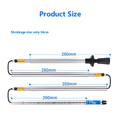 Trekking Poles Collapsible Hiking Sticks - Ultralight Trek Walking Staff Runn...
