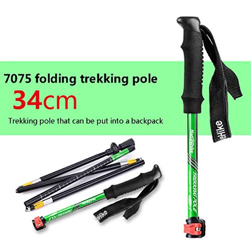 Trekking Poles Collapsible Hiking Sticks - Ultralight Trek Walking Staff Runn...