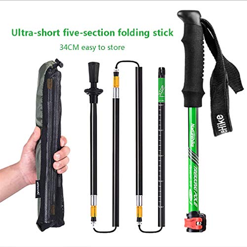 Trekking Poles Collapsible Hiking Sticks - Ultralight Trek Walking Staff Runn...